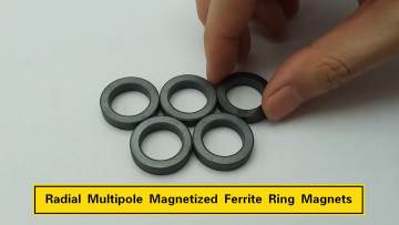 Multi-polar Ferrite Magnet Ring Axial Ring Magnet With 6 Pole1