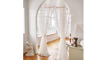 Classical Home Textile Rococo Embroidery Curtain