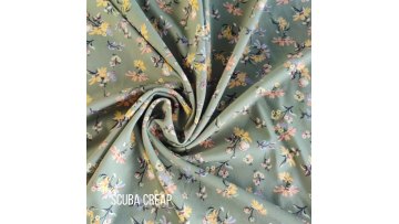 shaoxing textile low moq custom design floral scuba fabric for sport wear1