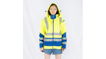 High visibility safety reflective EN ISO Jacket coat