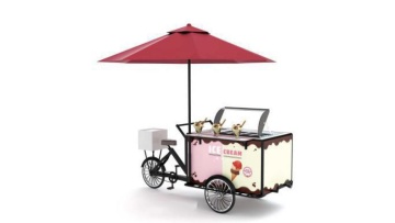 Catering Dining Display Food Truck Ice Cream Push Cart Dessert Push Cart For Restaurant1