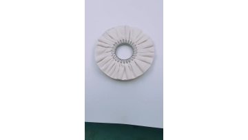 white cotton airway buffing wheel