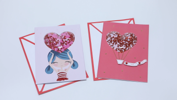 Personalized Custom Printing Funny Handmade Shake 3D Hearts Love Valentine Day Greeting Cards With Envelopes1