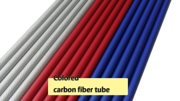 Factory hot sale custom colored carbon fibre tubes patterned blue carbon fiber tube1
