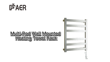 Wall-mounted electric towel bar set 