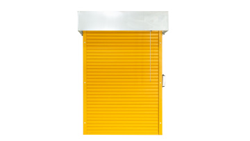 Steel roller shutter door