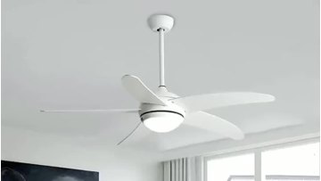 Low weight ceiling fan