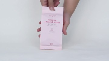 Pink Individually Wrapped Femine Wipes.mp4