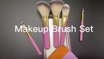 New Professional 5PCS Pink Makeup Brushes Set