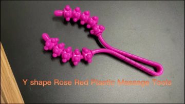 Massage tools-Y shape Rose Red Plastic