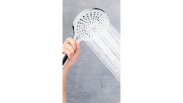 Wholesale Bathroom ABS Chrome Finishing 3 Settings Handheld Ducha De Mano Shower Head with Holder1