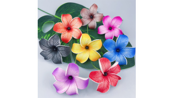 KN-hf019B-BK plumeria hair pick