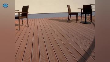 PE Wood Plastic Composite Decking WPC suppliers 140*25mm teak decking decor outdoor decking1