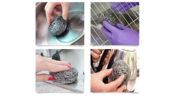 Stainless steel cleaning ball