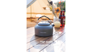 Camel  2-3 People Outdoor Camping Aluminum Alloy Kettle 1.4L Small Travel  Camping Teapot1