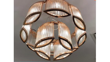 Lavius elegant glass chandelier