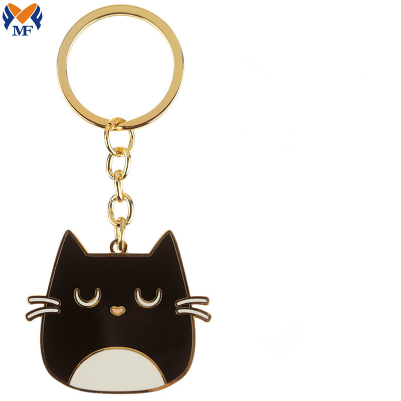 Personalized Name Cat Keychain
