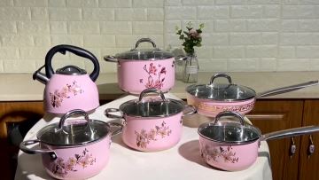 10 piece pink color cooker FH-SS210