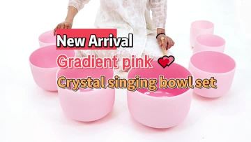 Frosted Pink Singing Bowl