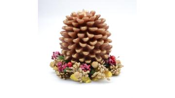 Pinecone shape led flameless candles