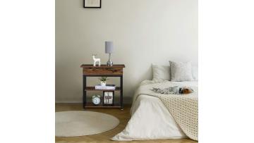 Bedroom Nightstand with Storage Drawer