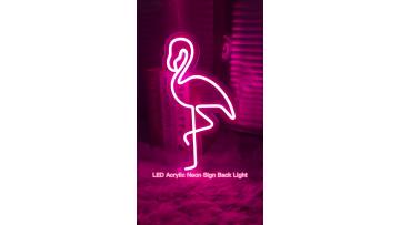 Flamingo BAR Hamburger Gorgeous Marry Me Drunk in Love Happy Birthday LED Neon Sign Light For Bar Club Shop Window Advertising1