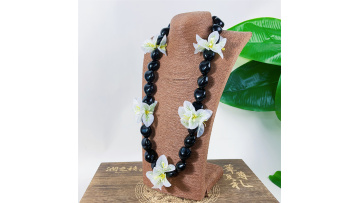 KN-jn054 kukui nut lei