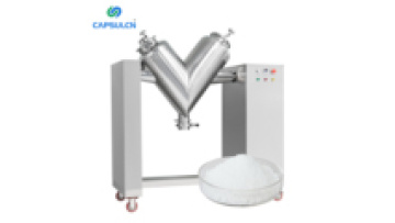 V-100 Laboratory Specialized Chemical Stainless Steel Small V Type Dry Powder Mixer Machine With Universal Wheels1