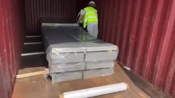 loading of steel plate