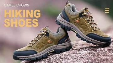 Camel Hiking Shoe Camping mountaineering Breathable Leather Upper Non-slip trekking Shoes 3 Colors Sport Men Hiking Shoes1