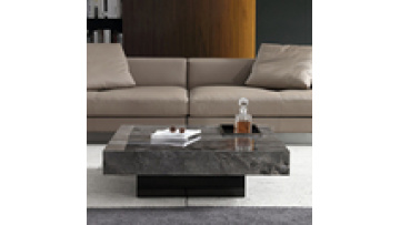 Minimalist design square shape coffee table villa living room furniture light luxury sintered stone coffee table1