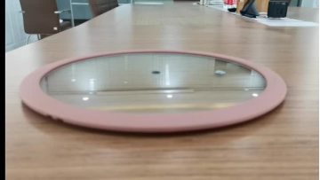 Flat silicone glass lid