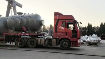 Horizontal storage tank delivery video