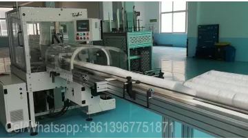 Plastic cup packing machine with laser counter