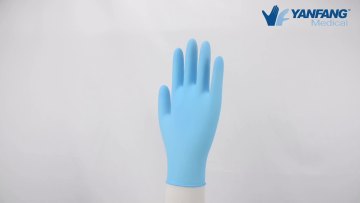 High Quality  Powder Free Blue Pure Nitrile Gloves Home Cleaning Gloves1