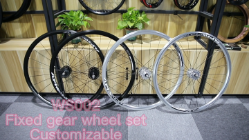 WS002 Factory Directly Wholesale Fixed Gear Roadbike Aluminum alloy Wheelset 700c1