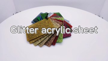 Customized size high quality decorative chunky paper plastic glitter acrylic sheet1