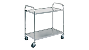 two tiers serving trolley