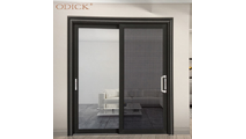 Aluminium sliding doors big entrance double pane tempered glass entry doors commercial1