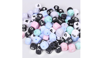 Wholesale Baby Letter Silicone Beads1