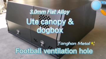 Aluminum flat plate ute canopy
