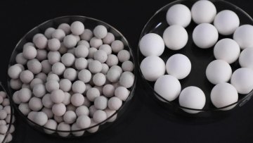 high crush strength 17%-19% inert alumina ceramic ball support media 1/2 inch porcelain balls1