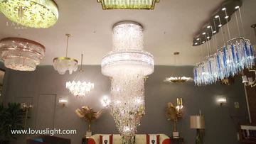 Lavius luxury crystal chandelier for hotel lobby