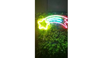 2021 LED Outdoor Wall Light Shooting Star Love Ice Cream Open LED  Neon Sign Light Night Gift Party Wedding Home Decor Adverting1