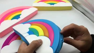 Silicone Rainbow Pencil Case - Buy Rainbow Pen Bag,Silicone Pencil Case,Girly Pencil Case Product on Alibaba.com