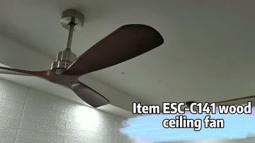 3 wooden blades ceiling fan 