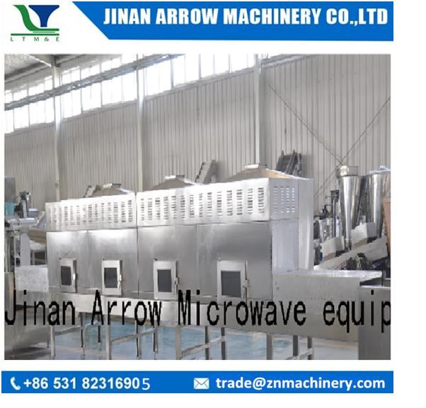 Microwave Microwave drying industrial segment and continue processing line