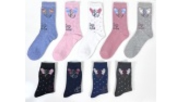 Oemen Manufacturer Custom logo Various styles Christmas tube sock  Funny Cute Women's socks Cotton socks for women1