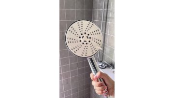 Large Spray Round Shower 5 Spray Settings Massage Hand Held Showerhead1