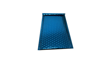 blue foil bubble bag